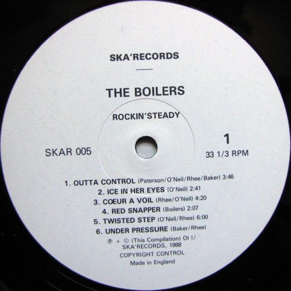 The Boilers - Rockin'Steady Vinyl Record