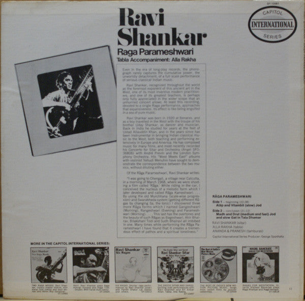 Ravi Shankar - Raga Parameshwari - 1972