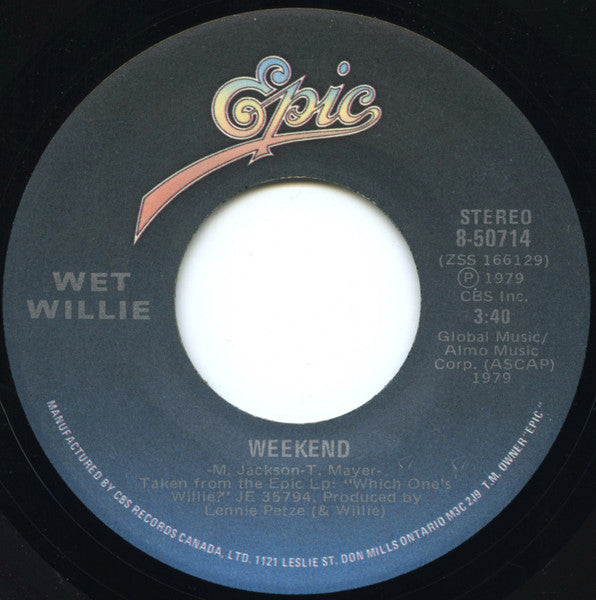 Wet Willie - Weekend / Mr. Streamline - 1979