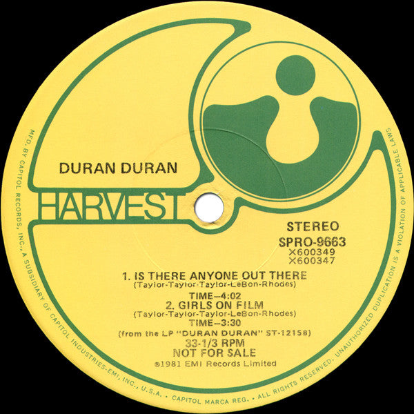 Duran Duran - Careless Memories - 1981