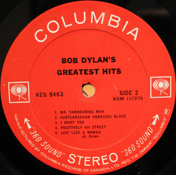Bob Dylan - Bob Dylan's Greatest Hits - 1967