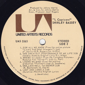 Shirley Bassey - I, Capricorn - 1972