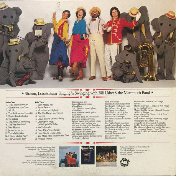 Sharon, Lois & Bram Featuring Bill Usher - Singing 'N Swinging - 1980