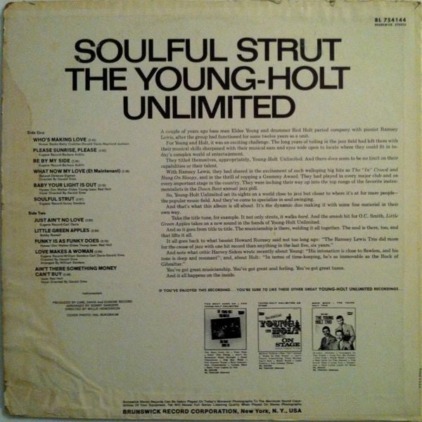 Young Holt Unlimited - Soulful Strut - 1968