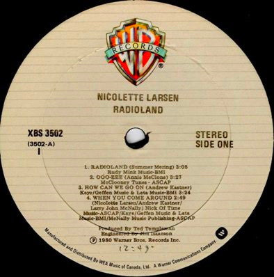 Nicolette Larson - Radioland - 1980