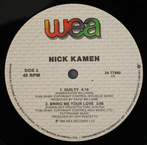 Nick Kamen - Bring Me Your Love - 1988