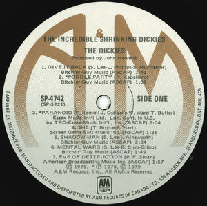Dickies, The - The Incredible Shrinking Dickies - 1979