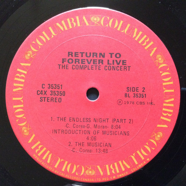 Return To Forever - Live The Complete Concert