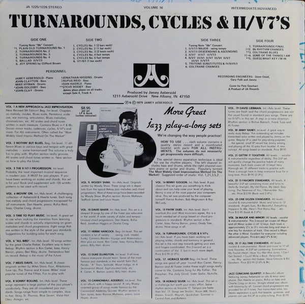 Jamey Aebersold - Turnarounds, Cycles & II/V7's