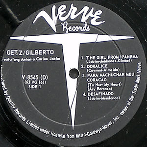 Stan Getz,João Gilberto - Getz / Gilberto Vinyl Record