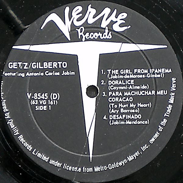 Stan Getz,João Gilberto - Getz / Gilberto Vinyl Record