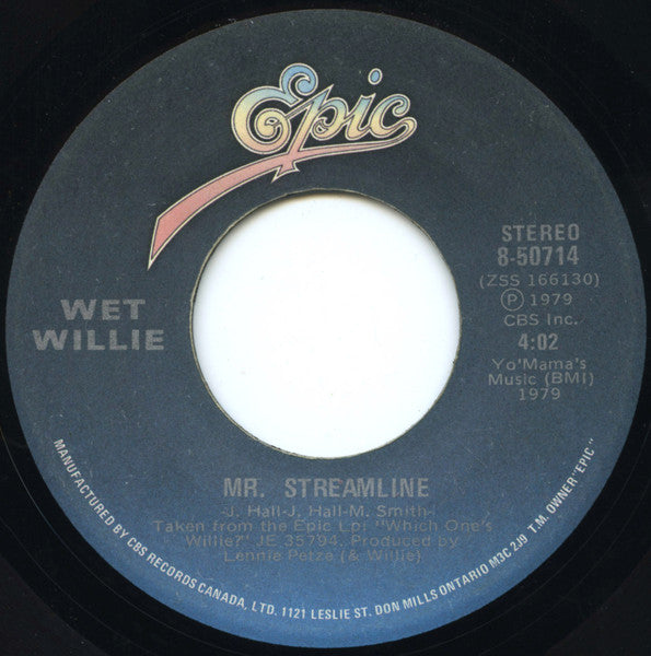 Wet Willie - Weekend / Mr. Streamline - 1979