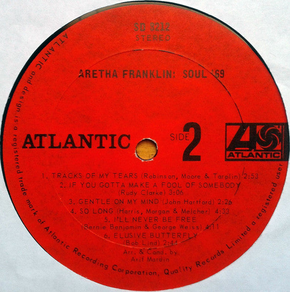 Aretha Franklin - Soul '69 - 1969
