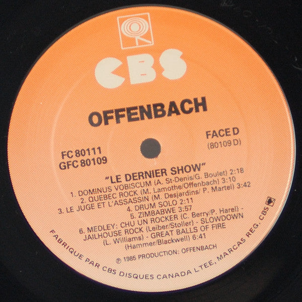Offenbach - Le Dernier Show - 1986