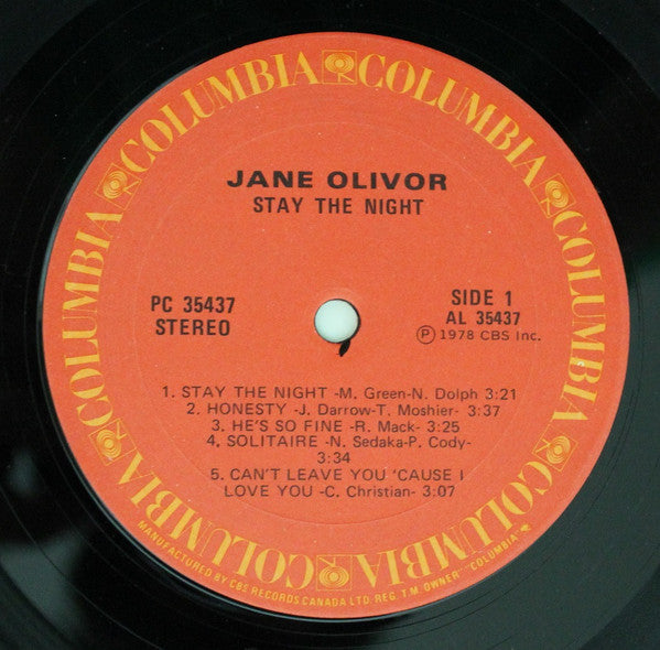 Jane Olivor - Stay The Night - 1978