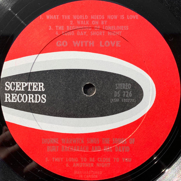 Dionne Warwick - Go With Love (Dionne Warwick Sings The Songs Of Burt Bacharach And Hal David)