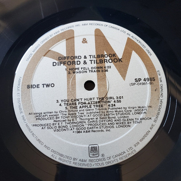 Difford & Tilbrook - Difford & Tilbrook - 1984