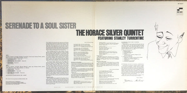 Horace Silver Quintet, The Featuring Stanley Turrentine - Serenade To A Soul Sister - 1968