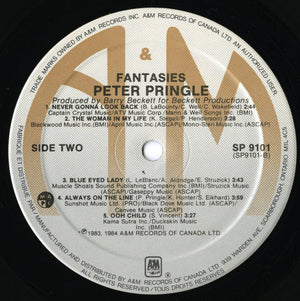 Peter Pringle - Fantasies Vinyl Record