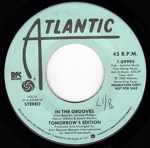 Tomorrow's Edition - In The Grooves