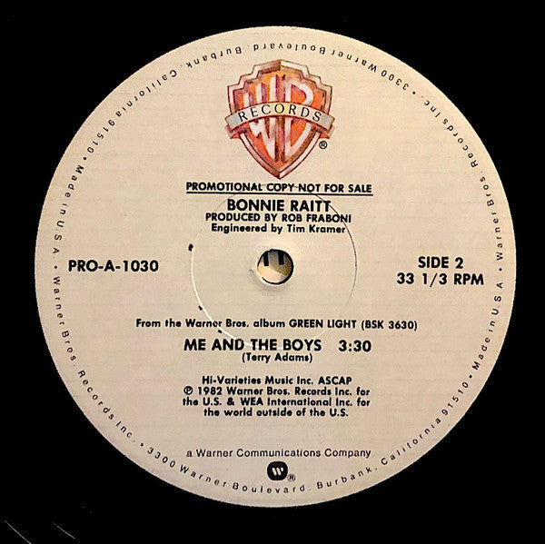 Bonnie Raitt - Me And The Boys - 1982