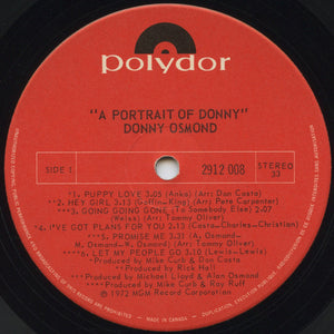 Donny Osmond - Portrait Of Donny - 1972