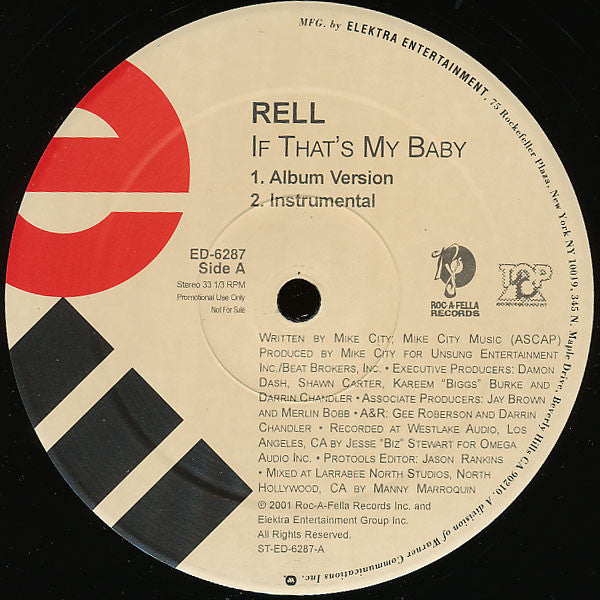 Rell - If That's My Baby - 2001