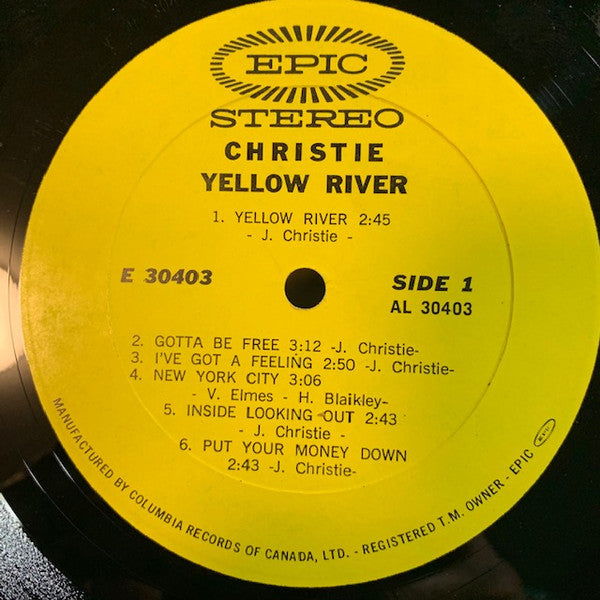 Christie - Yellow River - 1970