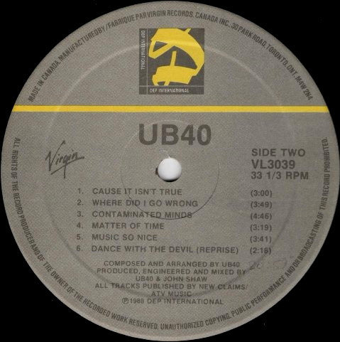 UB40 - UB40 - 1988
