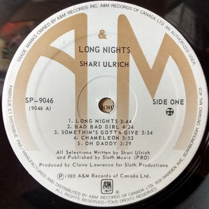 Shari Ulrich - Long Nights Vinyl Record