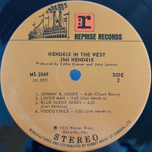 Jimi Hendrix - Hendrix In The West - 1972
