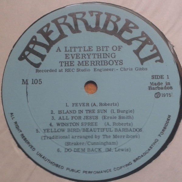 The Merriboys - A Little Bit Of Everything Vinyl Record