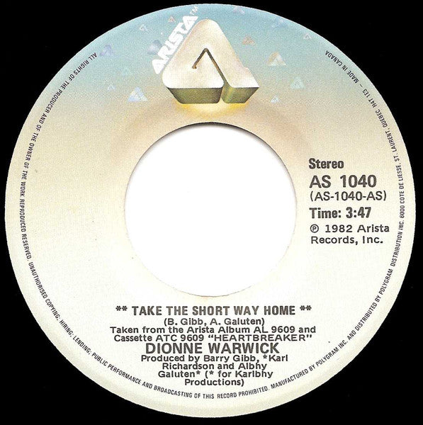 Dionne Warwick - Take The Short Way Home - 1982