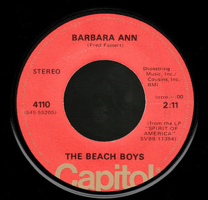 Beach Boys, The - Barbara Ann / Little Honda - 1975