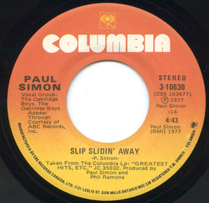 Paul Simon - Slip Slidin' Away - 1977