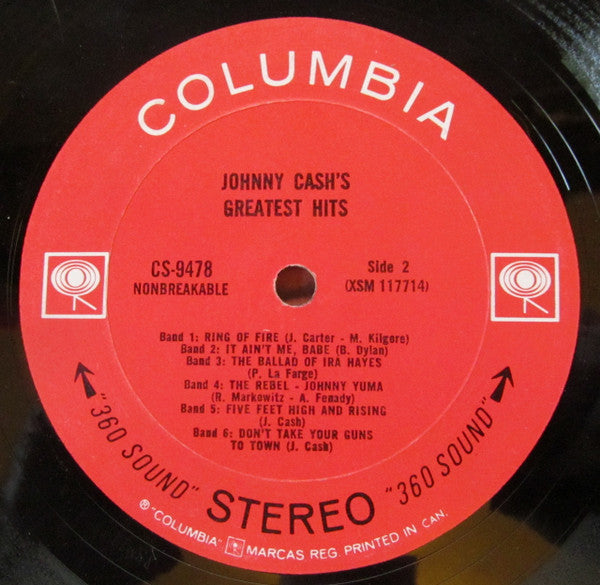 Johnny Cash - Greatest Hits Volume 1 - 1967