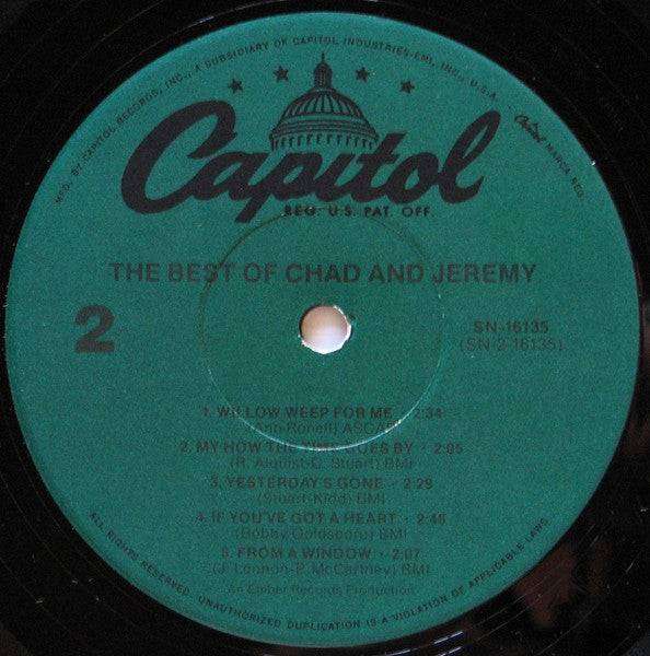 Chad & Jeremy - The Best Of Chad & Jeremy - 1980