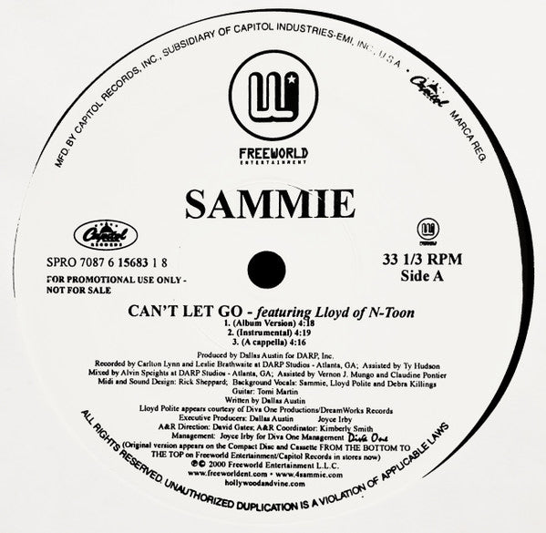 Sammie Feat. Lloyd - Can't Let Go - 2000