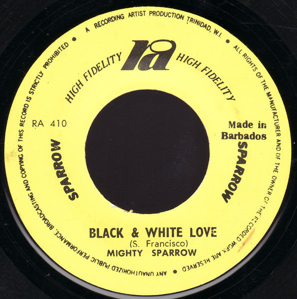 Mighty Sparrow - Bang Bang Lulu / Black & White Love -