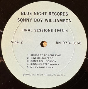 Sonny Boy Williamson - Final Sessions 1963-4 - 1979