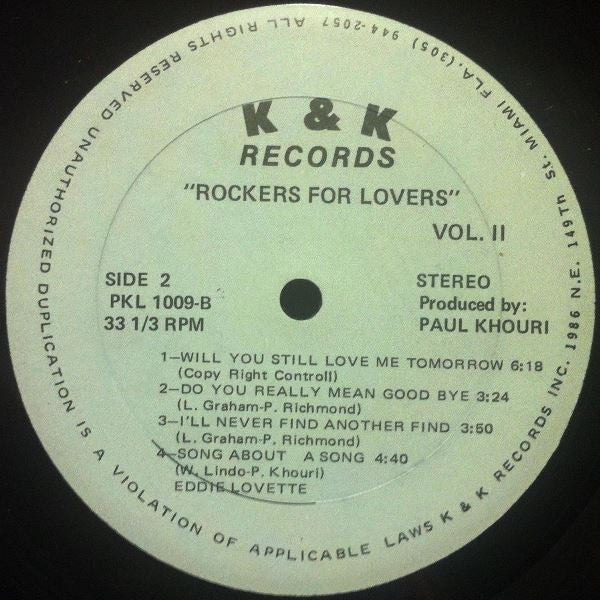 Eddie Lovette - Rockers For Lovers Vol. II