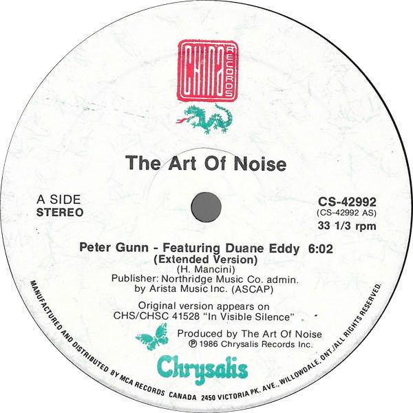 Art Of Noise, The Featuring Duane Eddy - Peter Gunn (Extended Version) - 1986