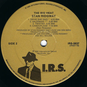 Stan Ridgway - The Big Heat - 1986