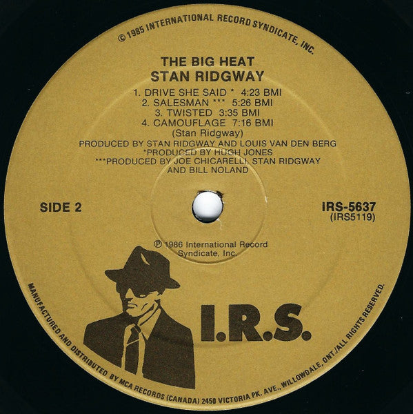 Stan Ridgway - The Big Heat - 1986