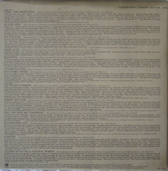 Carole King - Tapestry -