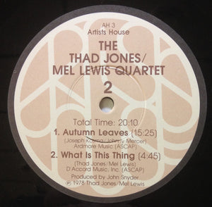 The Thad Jones Mel Lewis Quartet - The Thad Jones / Mel Lewis Quartet