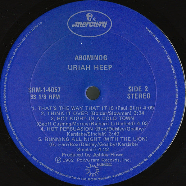 Uriah Heep - Abominog - 1982