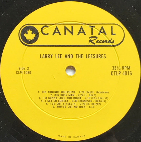Larry Lee And The Leesures - Number 1 - 1963