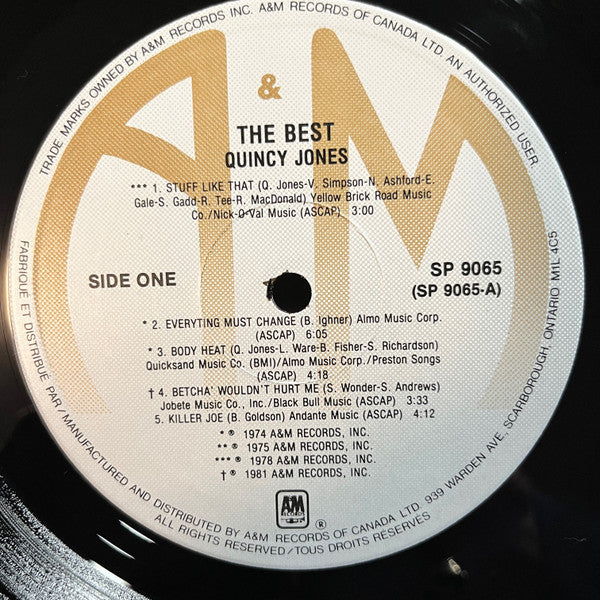 Quincy Jones - The Best Vinyl Record