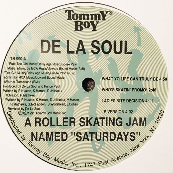 De La Soul - A Roller Skating Jam Named "Saturdays"